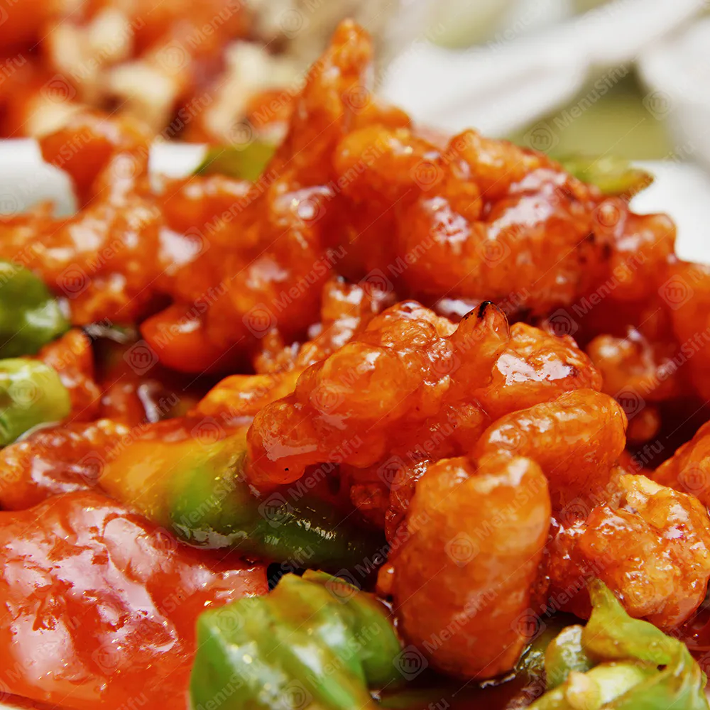 Crispy sweet and sour pork with vegetables at Chopsticks House Limited, a Chinese Restaurant in Springfield